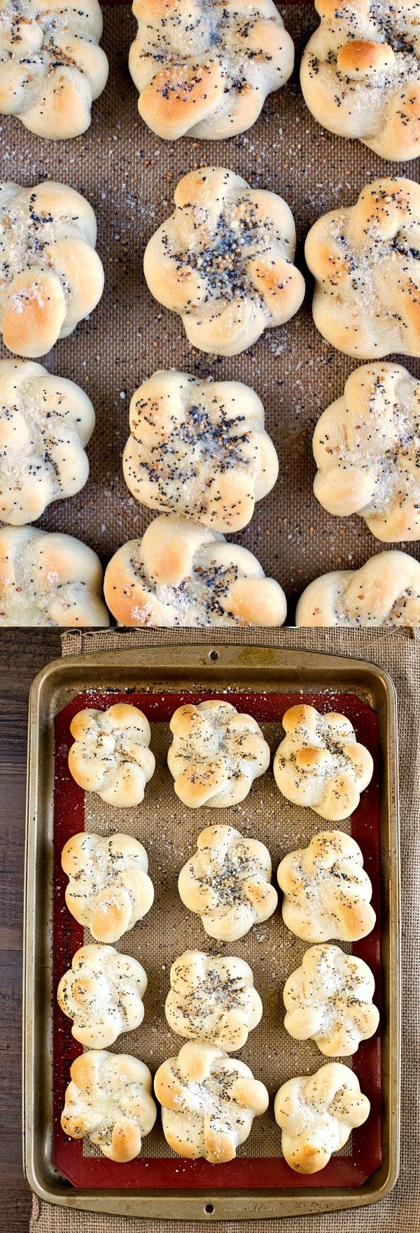 30 Minute Everything Garlic Parmesan Knots