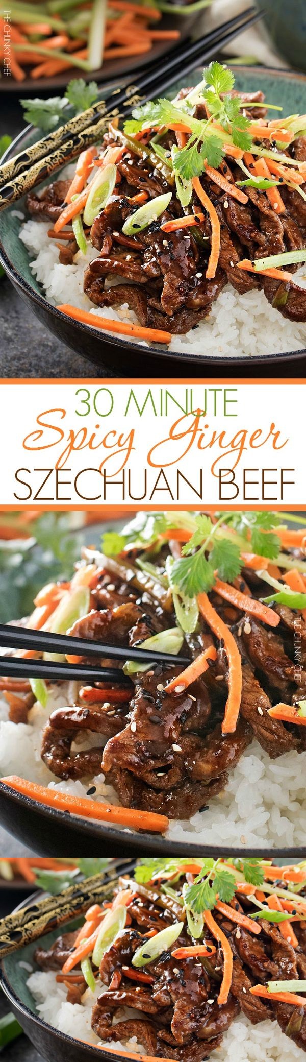 30 Minute Spicy Ginger Szechuan Beef