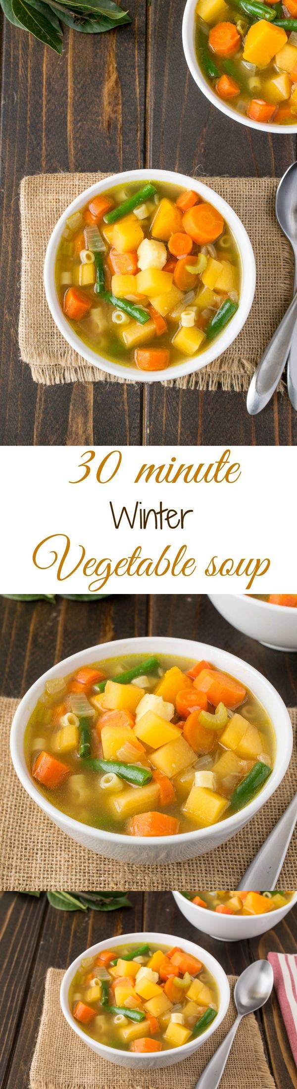 30 minute winter vegetable soup