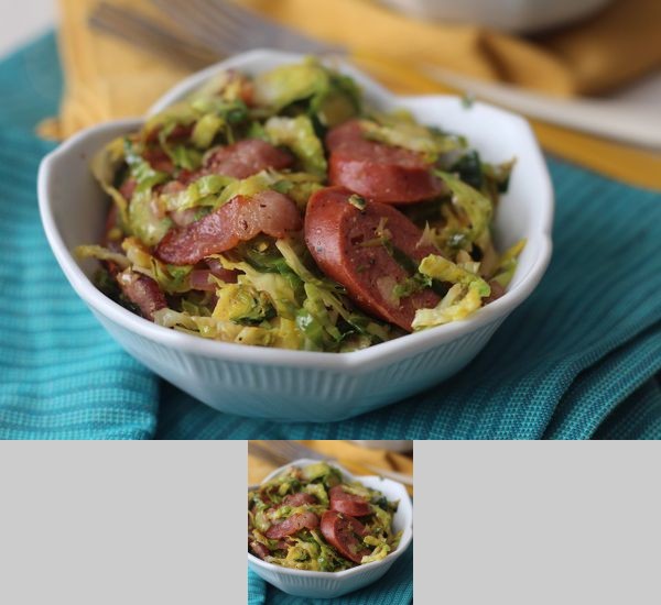 5 Ingredient Bacon Brussels Sprouts Slaw