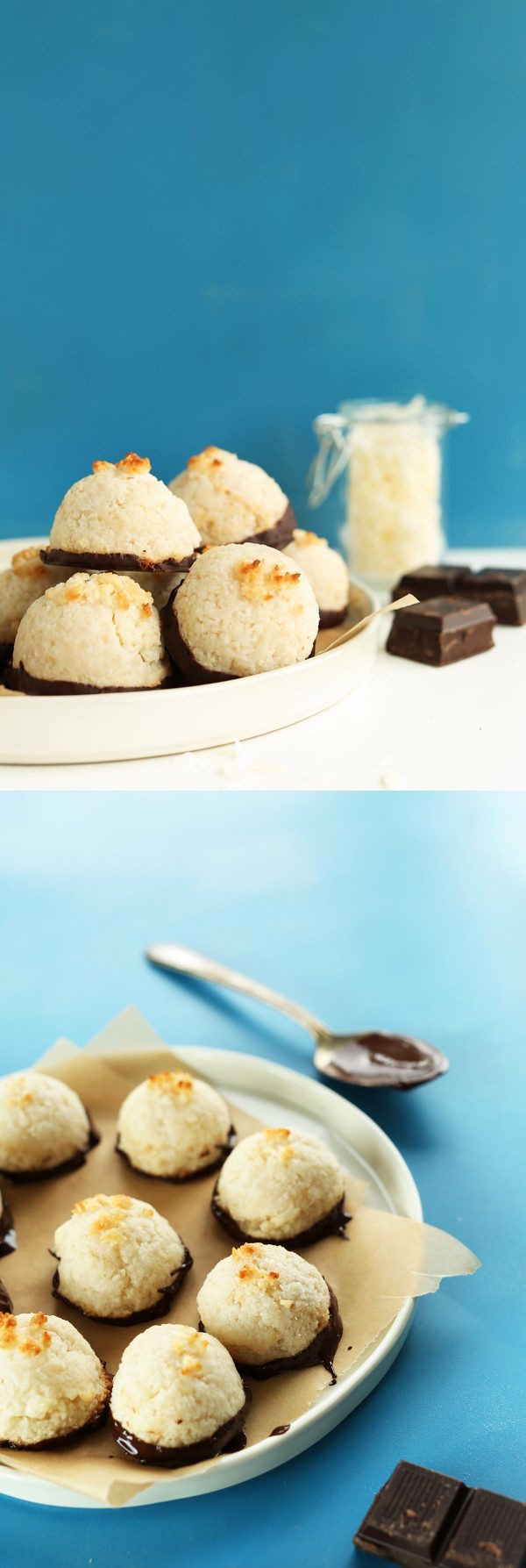 5 Ingredient Dark Chocolate Macaroons