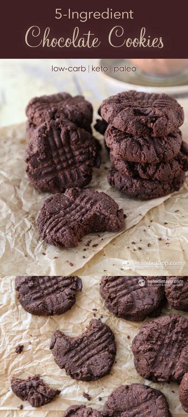 5 Ingredient Keto Chocolate Cookies