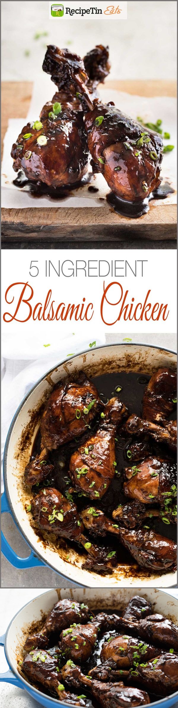 5 Ingredient Sticky Stove Top Balsamic Drumsticks