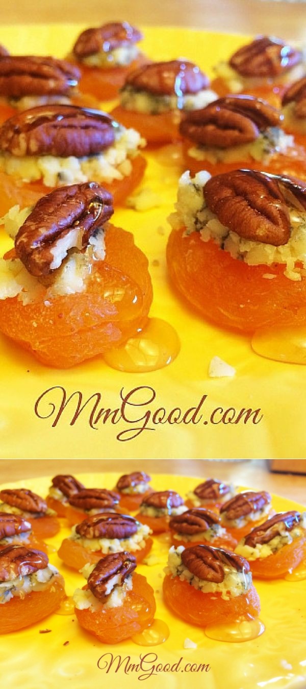 5 Minute Appetizer ~ Apricot, Blue Cheese & Nuts