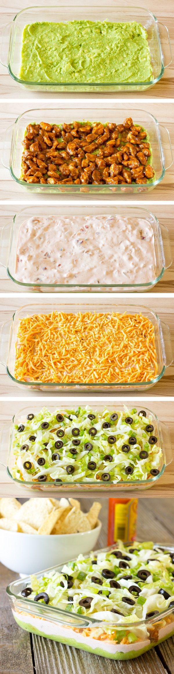 7 Layer Chicken Taco Dip