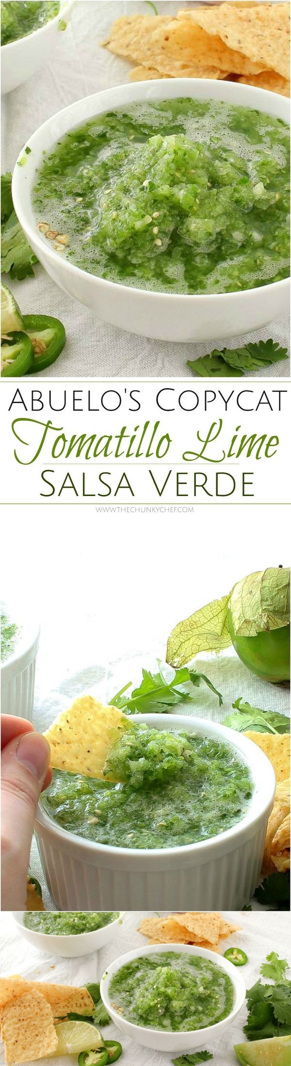 Abuelo's Copycat Tomatillo Lime Salsa