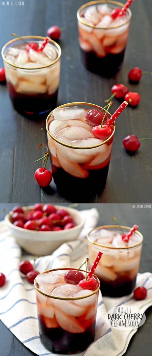 Adult Dark Cherry Cream Soda
