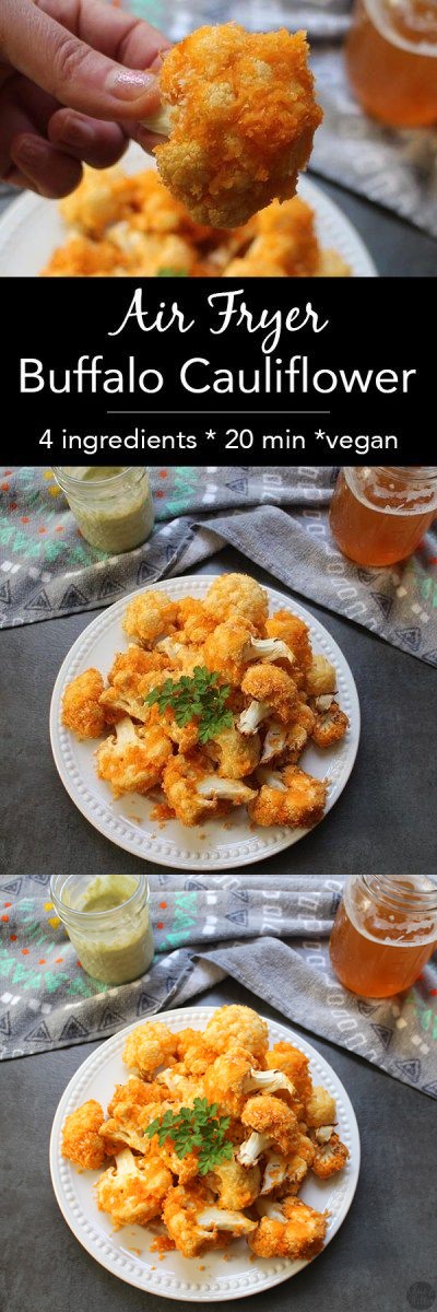 Air Fryer Buffalo Cauliflower