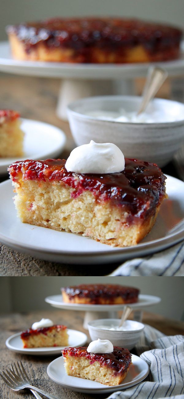 Alice Waters’s Cranberry Upside-Down Cake