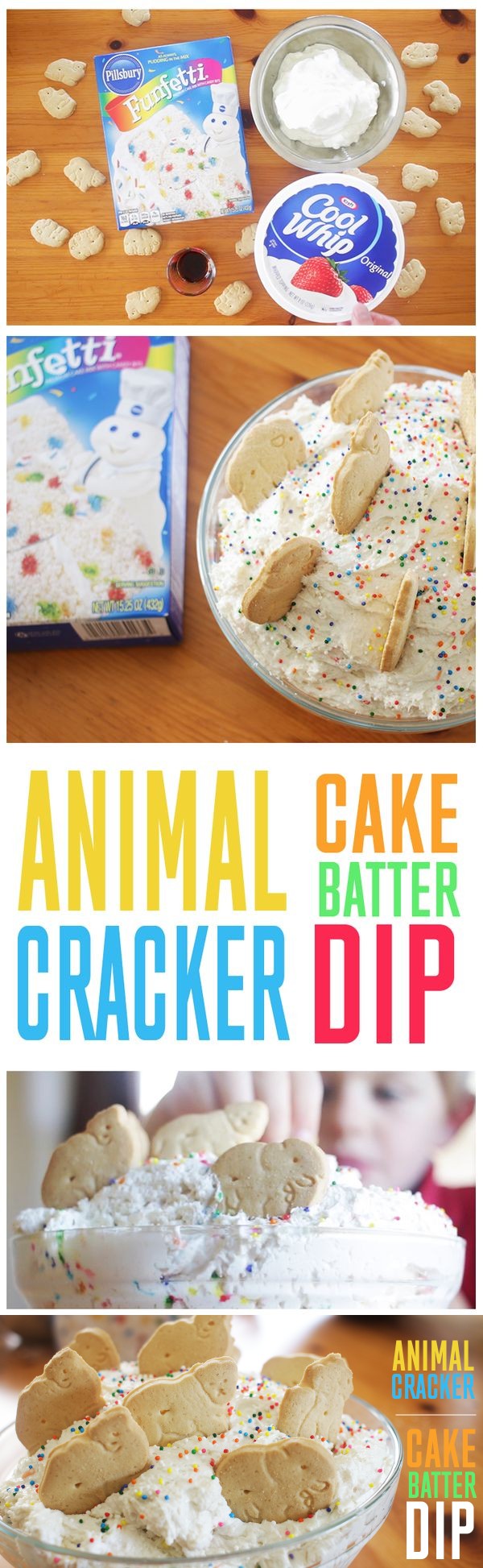 Animal Cracker Cake Batter Dip