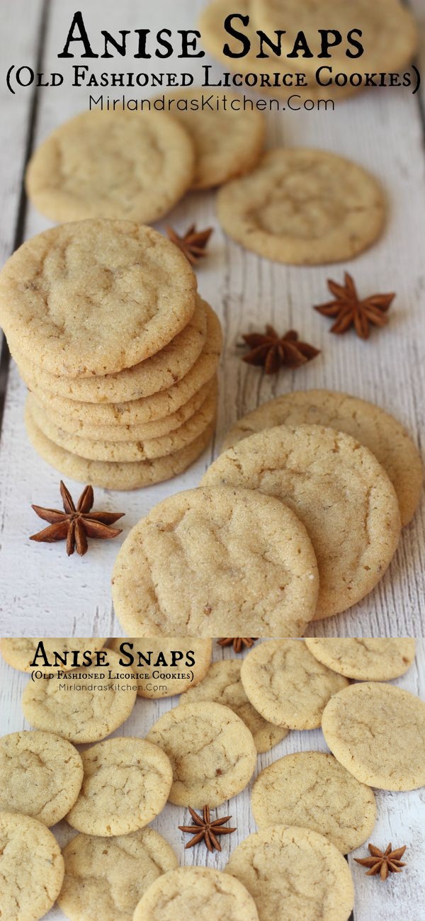 Anise Snaps (Licorice Cookies