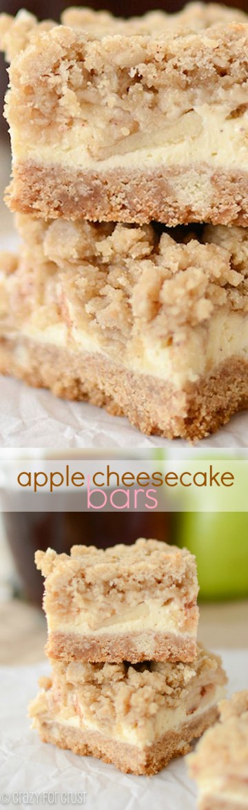 Apple Cheesecake Bars