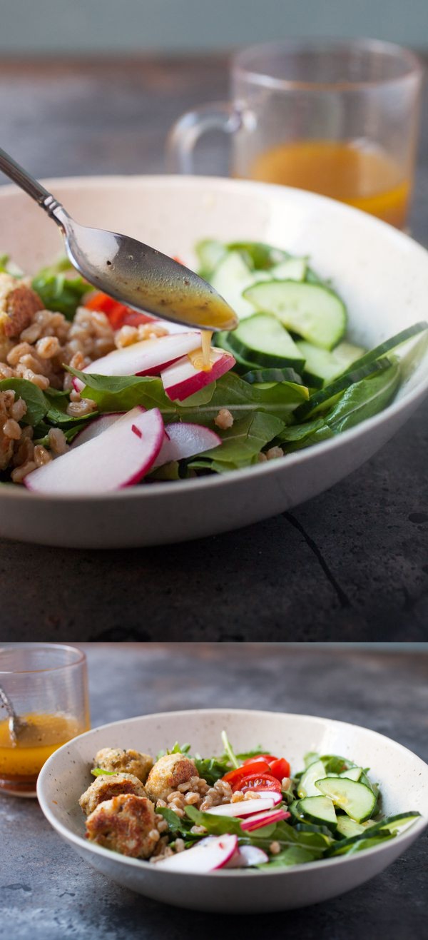 Apple Cider Farro Chicken Bowls