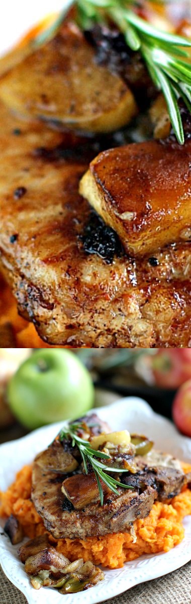 Apple Cinnamon Pork Chops