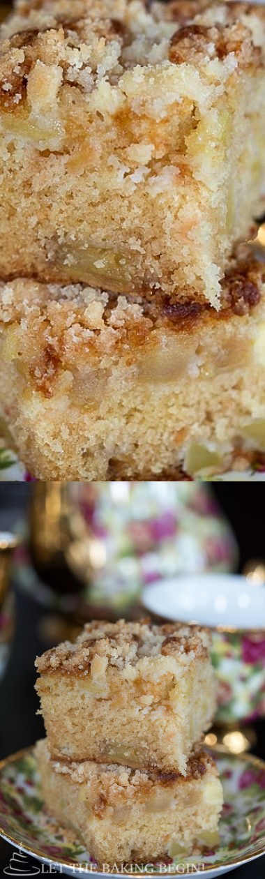 Apple Coffee Cake w/ Streusel Topping