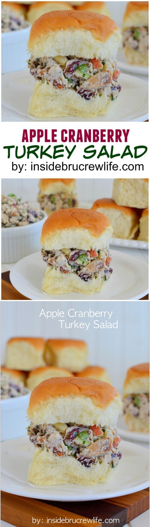 Apple Cranberry Turkey Salad on King’s Hawaiian Rolls