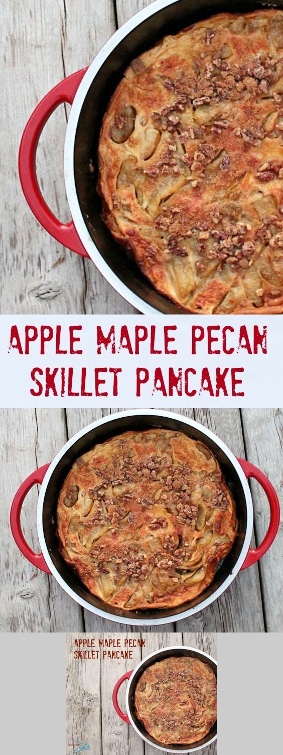 Apple Maple Pecan Skillet Pancake