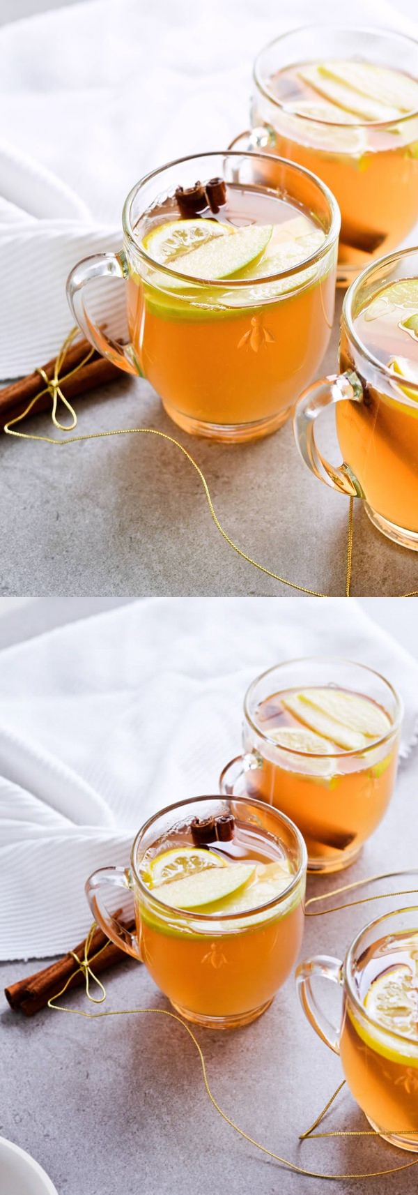 Apple mulled white wine