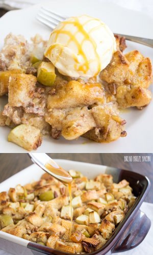 Apple Pecan Bread Pudding