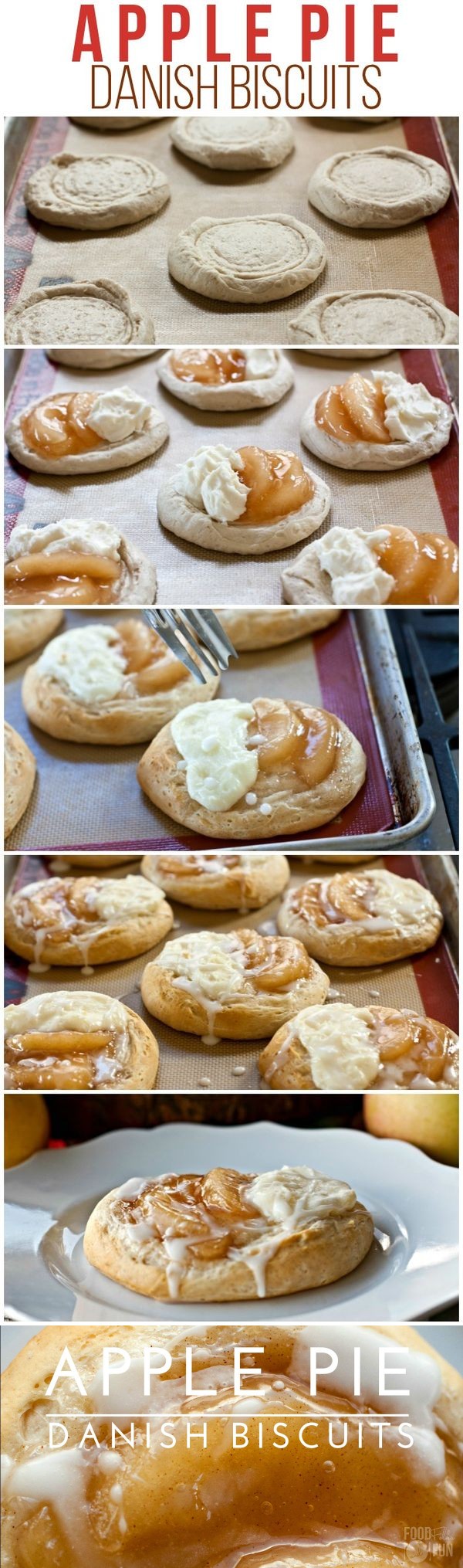 Apple Pie Danish Biscuits