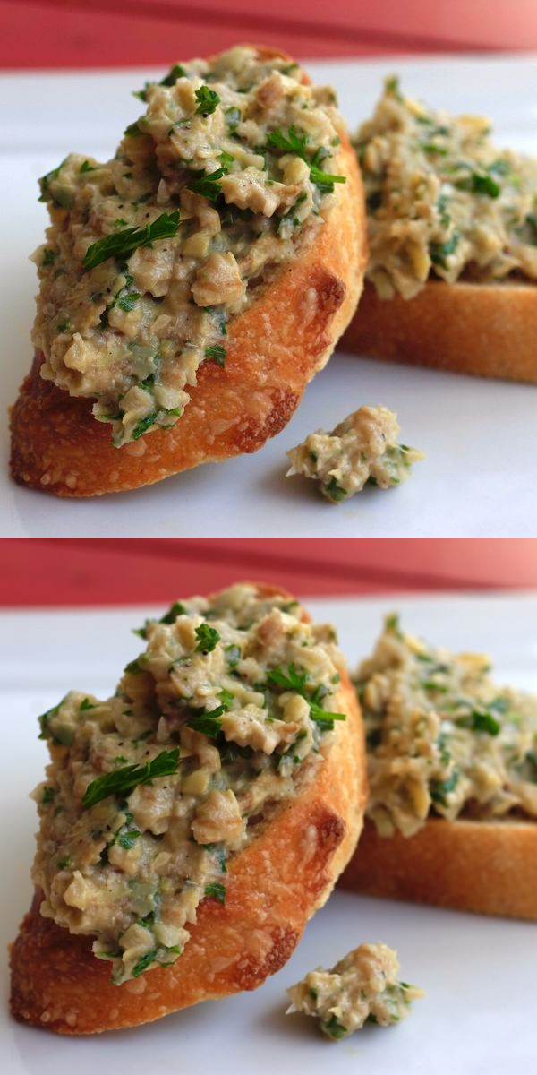 Artichoke Walnut Bruschetta