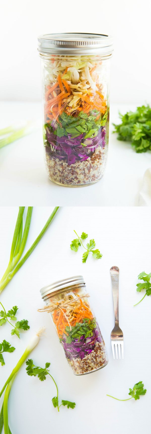 Asian Quinoa Mason Jar Salad