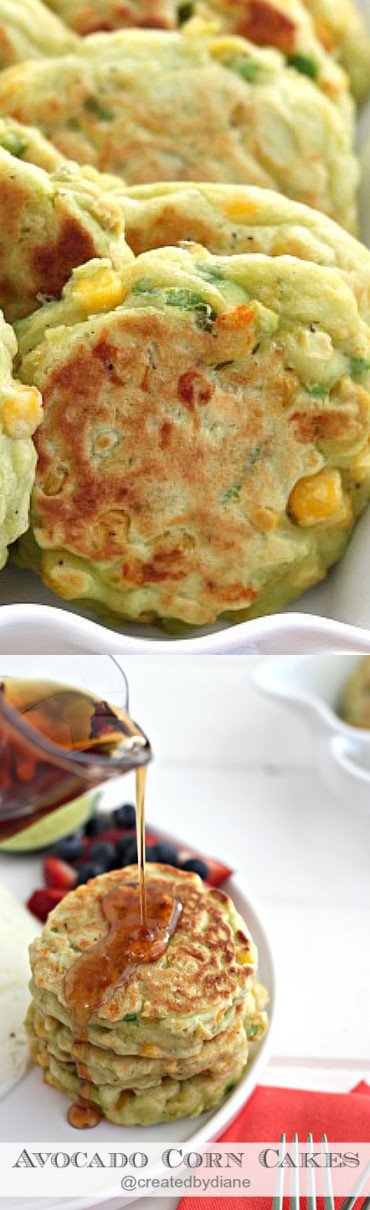 Avocado Corn Cakes