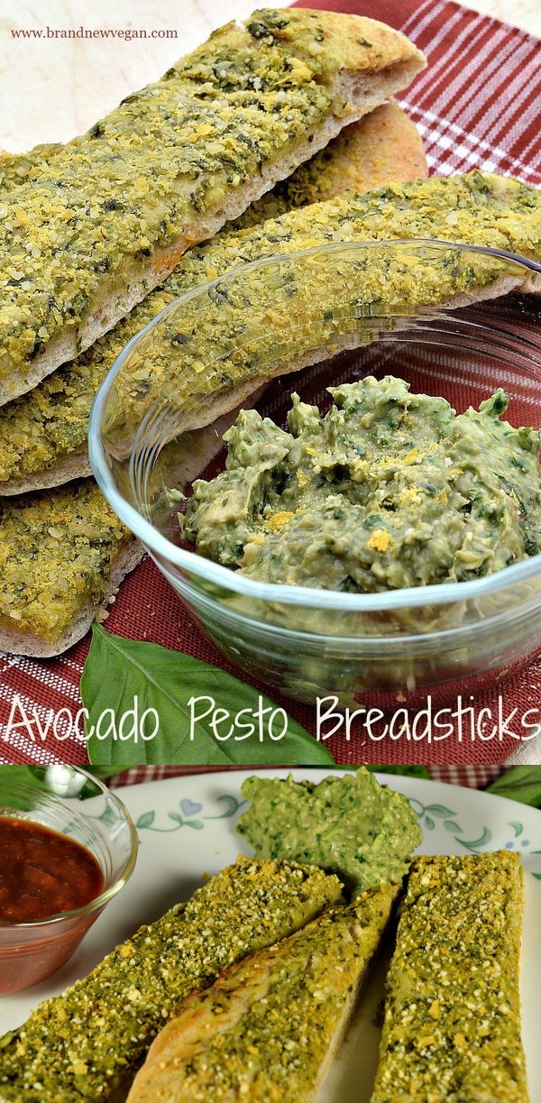 Avocado Pesto Breadsticks