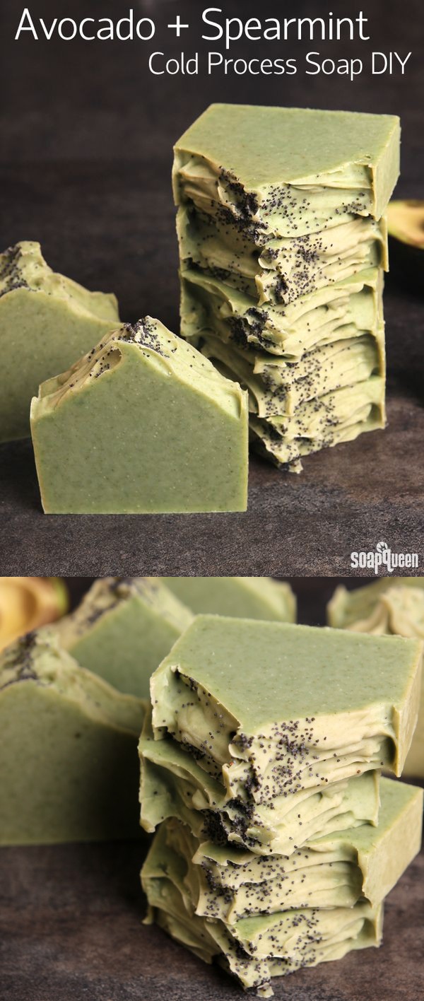 Avocado + Spearmint Cold Process Soap Tutorial