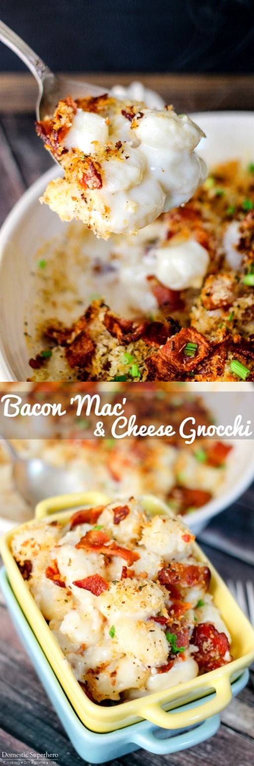 Bacon & 'Mac' & Cheese Gnocchi