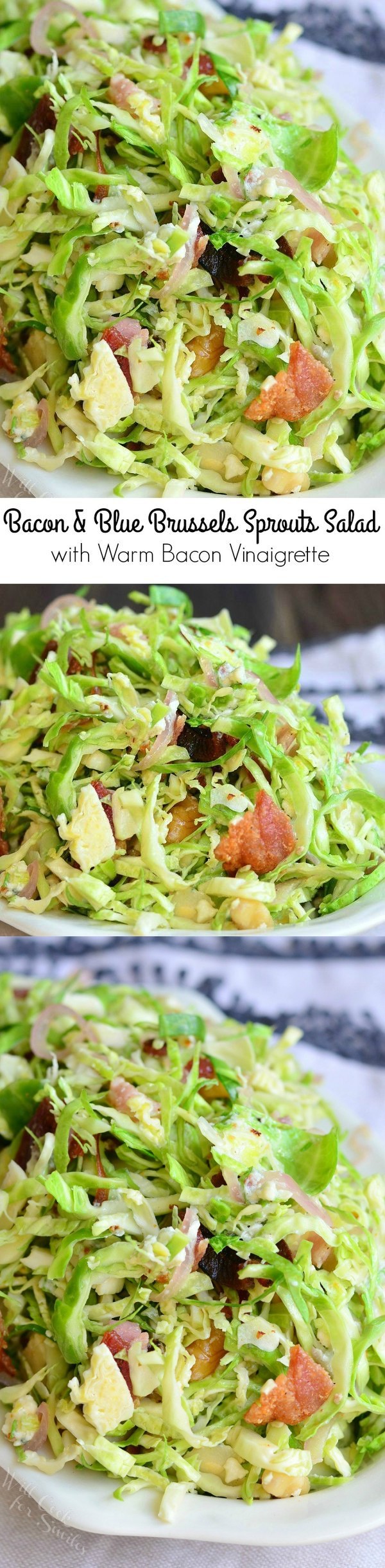 Bacon and Blue Brussels Sprouts Salad