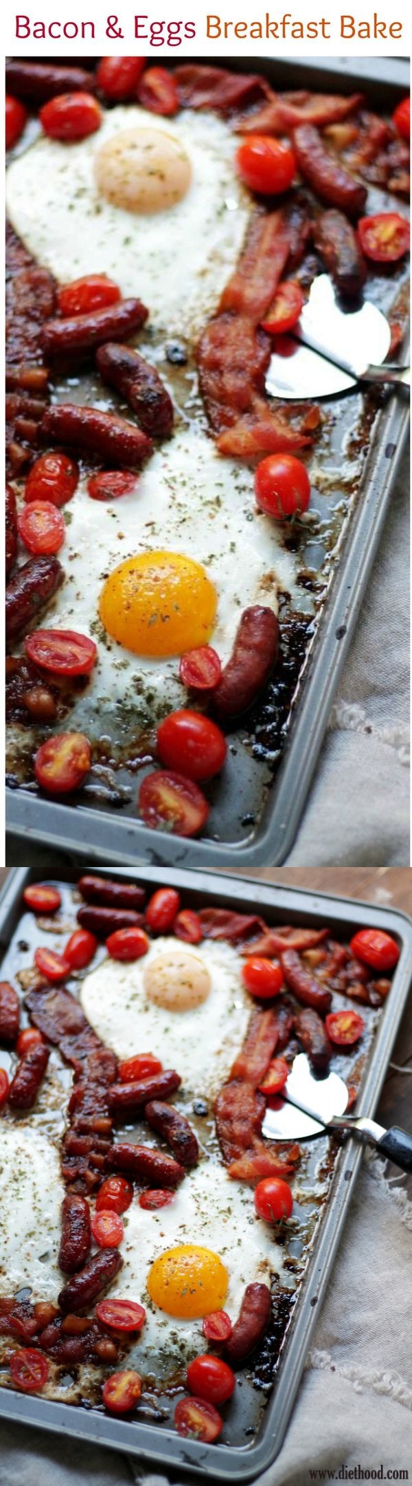 Bacon and Eggs Breakfast Bake