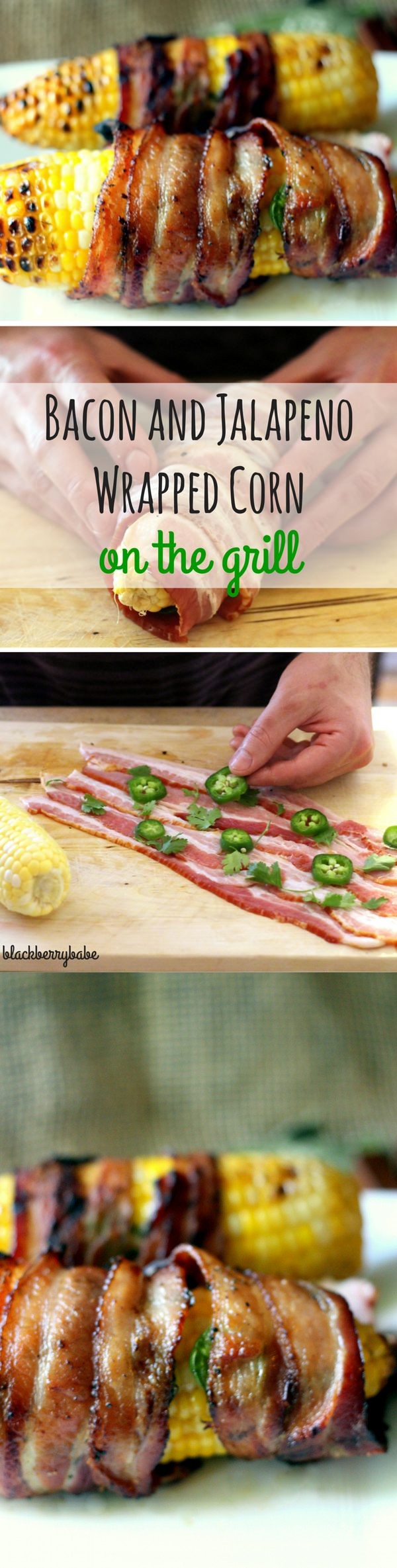 Bacon and Jalapeno Wrapped Corn on the Cob