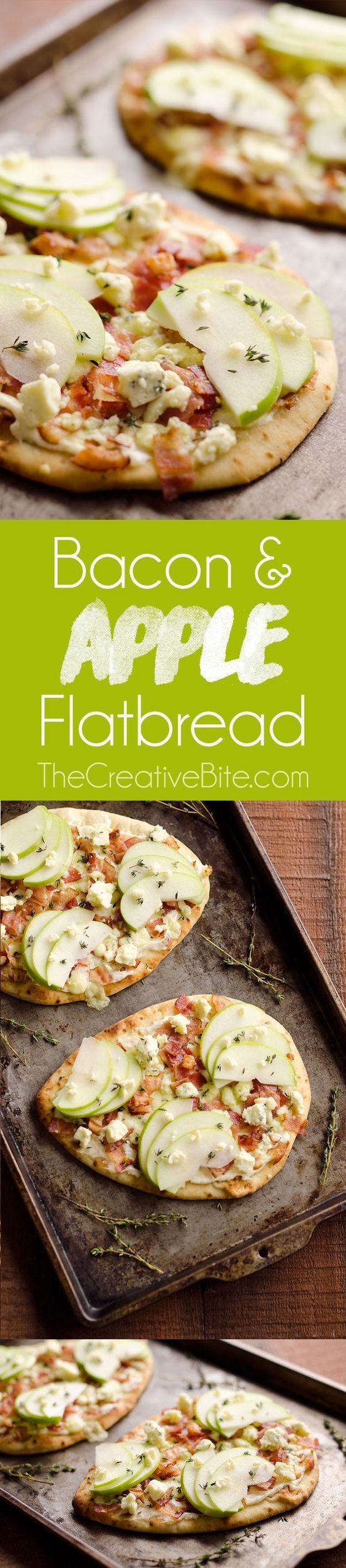 Bacon, Bleu Cheese & Apple Flatbread