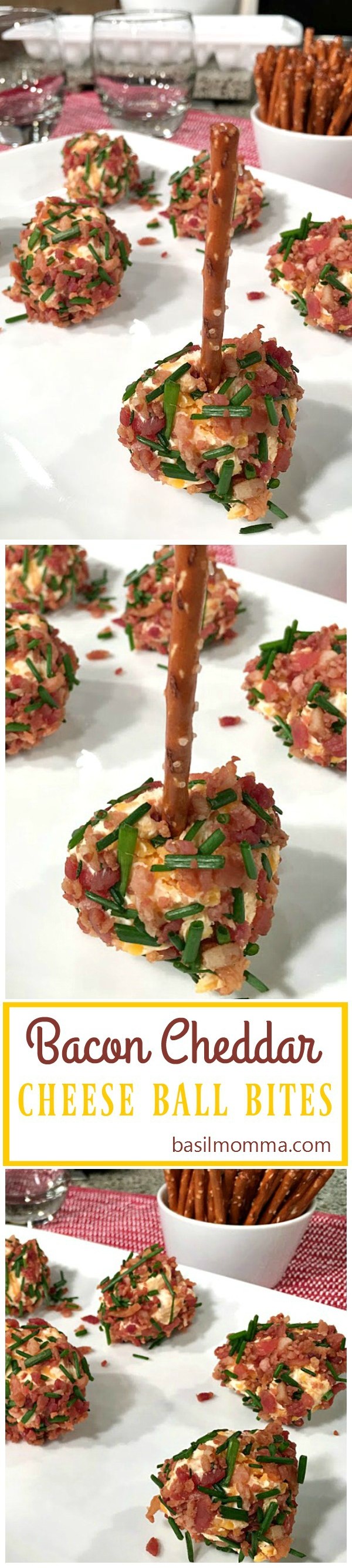 Bacon Cheddar Cheese Ball Bites