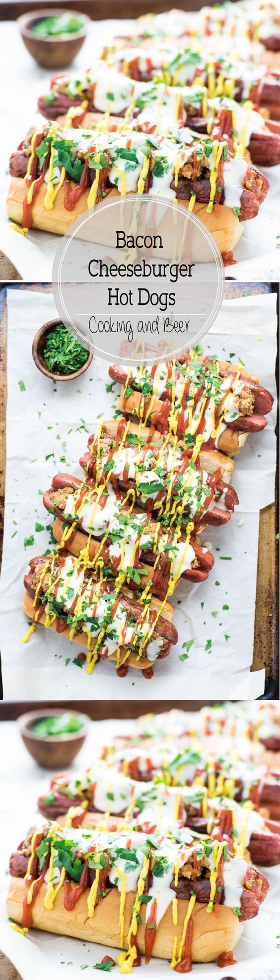 Bacon Cheeseburger Hot Dogs