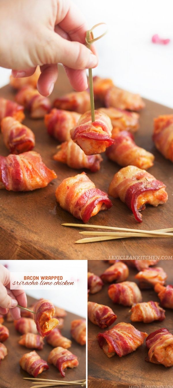 Bacon Wrapped Sriracha Lime Chicken