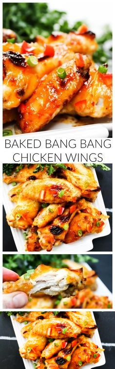 Baked Bang Bang Chicken Wings