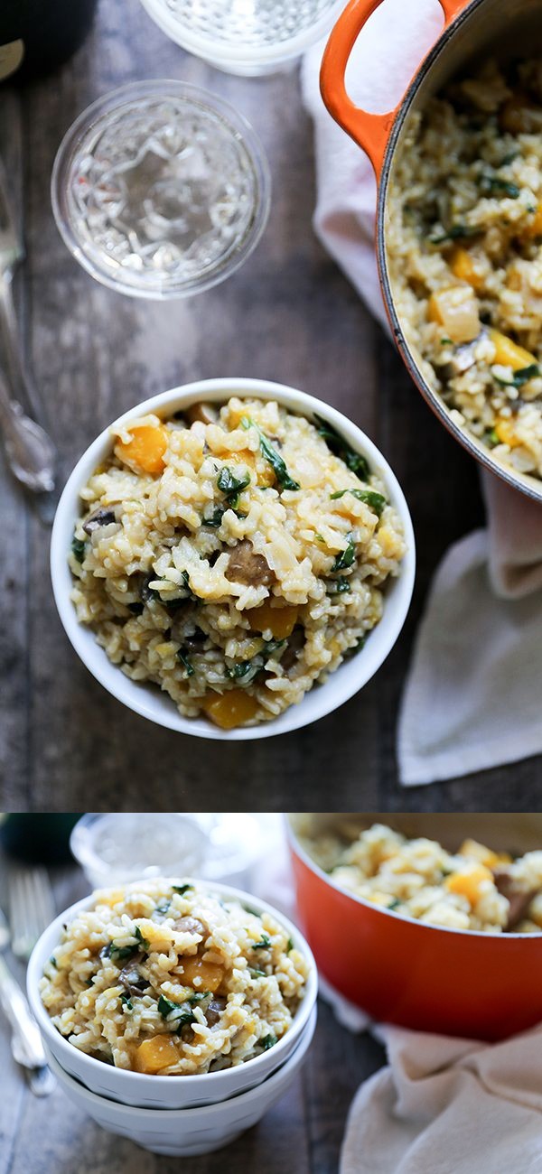 Baked Butternut Squash and Champagne Risotto