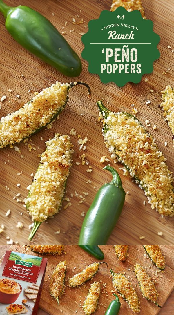 Baked Cheddar & Bacon Jalapeno Poppers