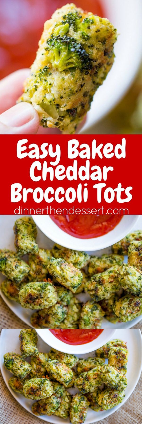 Baked Cheddar Broccoli Tots