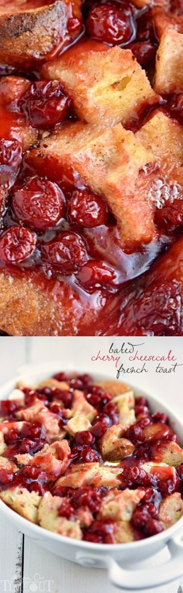 Baked Cherry Cheesecake French Toast