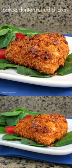 Baked Dorito-Crusted Chicken