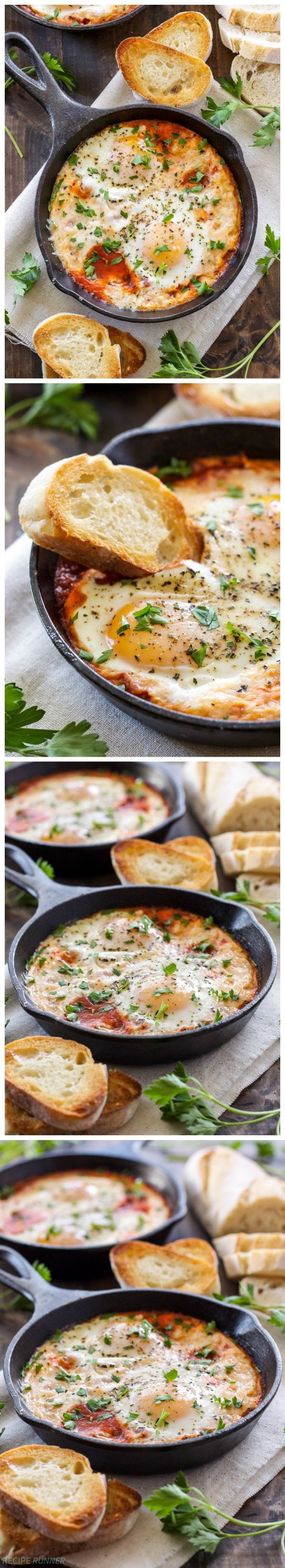 Baked Eggs in Marinara Sauce