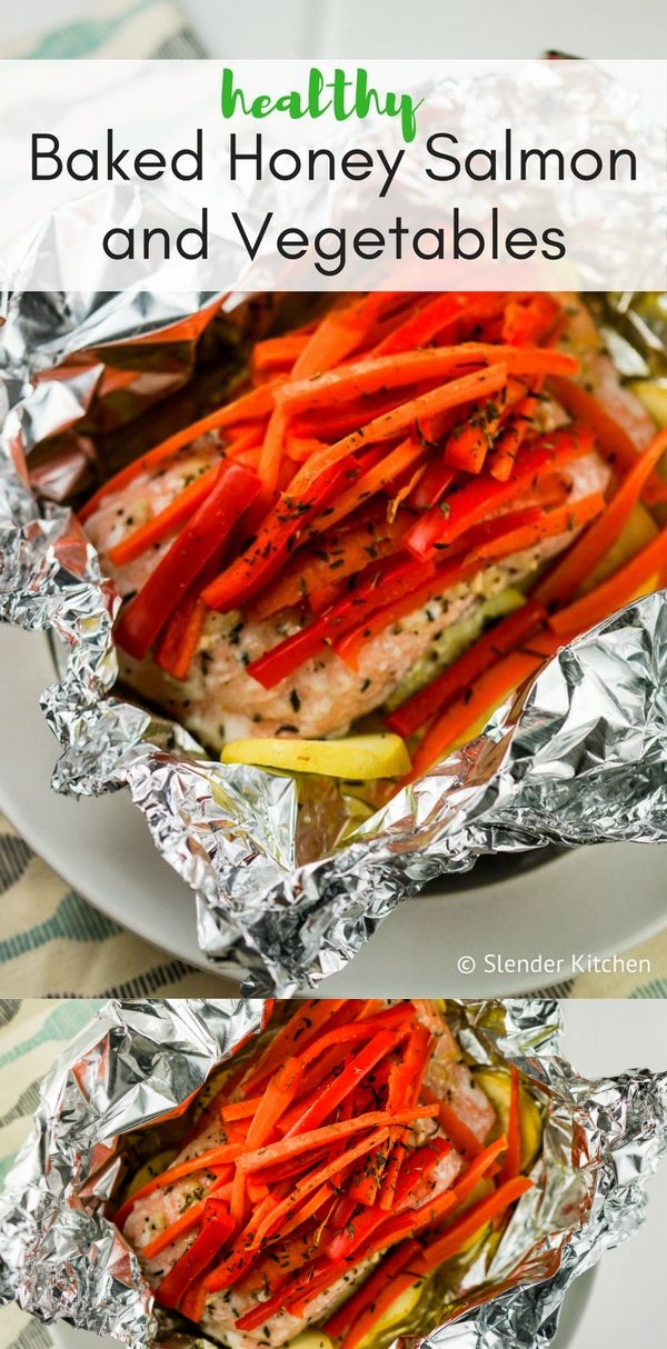 Baked Honey Salmon and Vegetables