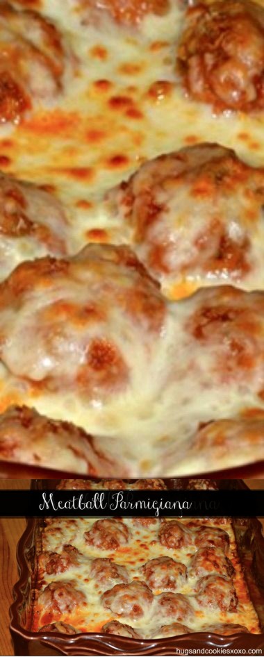 Baked Meatball Parmesan Casserole