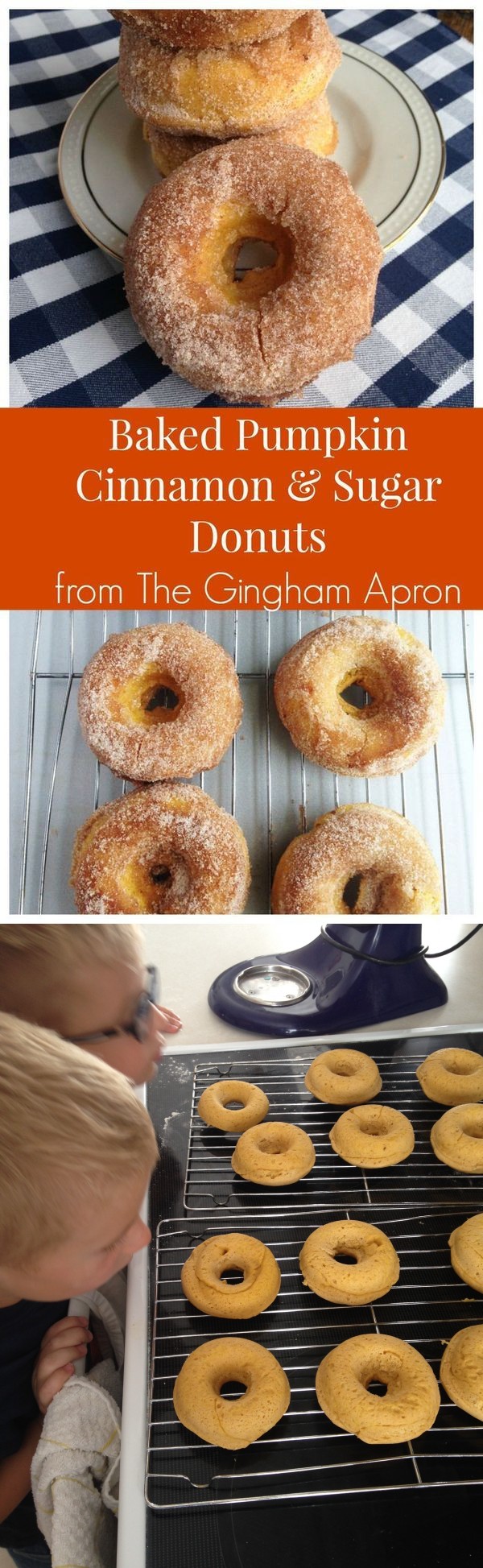 Baked Pumpkin Cinnamon and Sugar Donuts