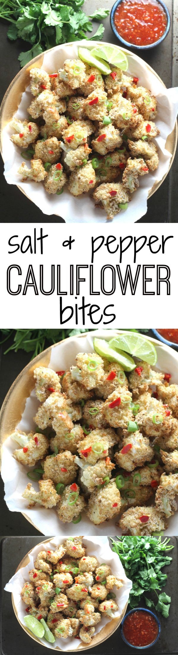 Baked Salt & Pepper Cauliflower Bites