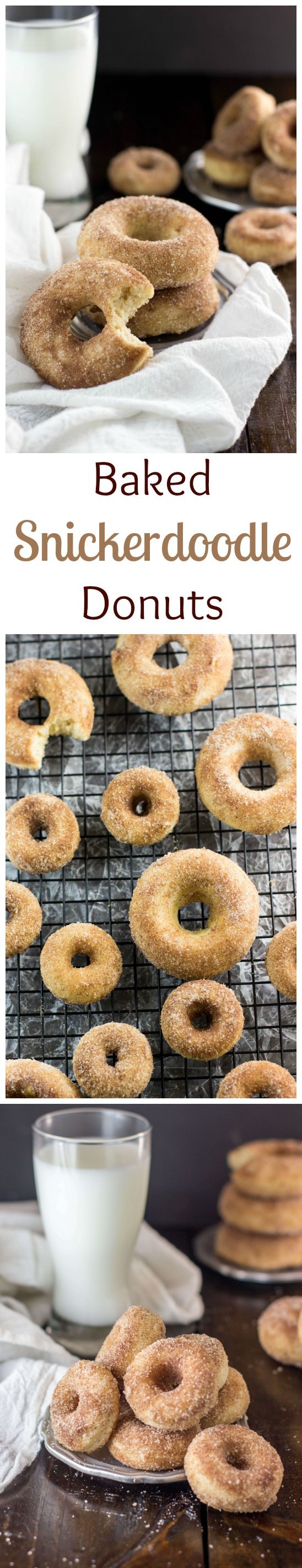 Baked Snickerdoodle Donuts