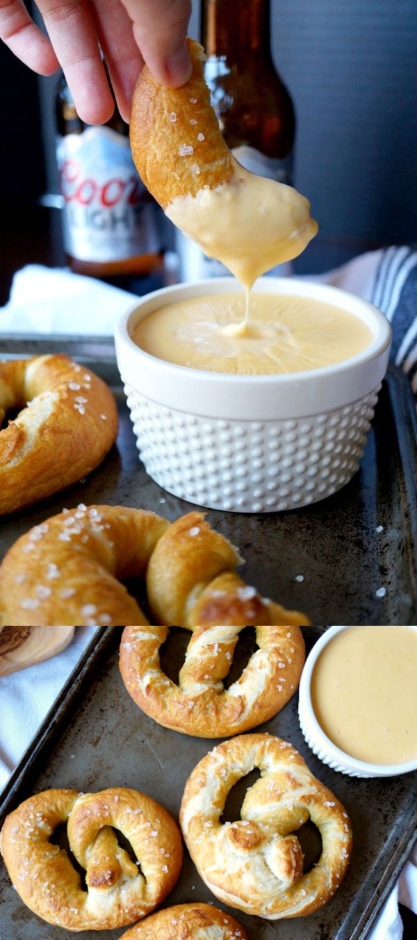 Baked Soft Pretzels and Beer Cheese